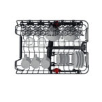 Bauknecht vollintegrierter Geschirrspüler: 45 cm Kompaktgerät, Farbe Edelstahl - BSIO 3O35 PFE X CH – Bild 5