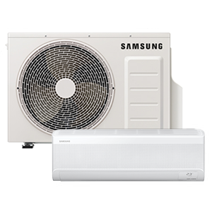 1-RAC_Aussengeraet_Innengeraet_Standard Samsung Set Wandgerät Comfort S2 5.0 kW – Bild 1