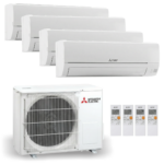 Mitsubishi Electric Multisplit Set 4x 2.5 kW MSZ-AY25VGKP(110m3 pro Wandgerät)